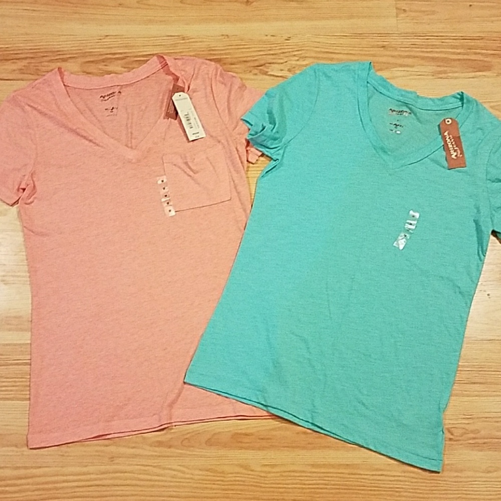NWT Arizona Tees Coral & Mint